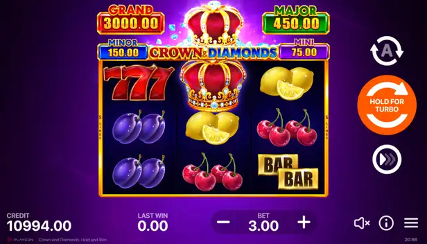 Crown and Diamonds: Hold and Win